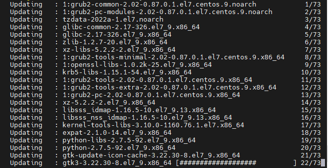 Centos 7 Güncelleme