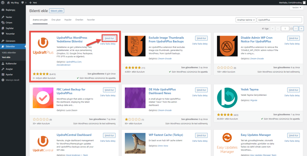WordPress site taşıma