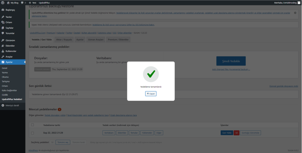WordPress site taşıma, site klonlama