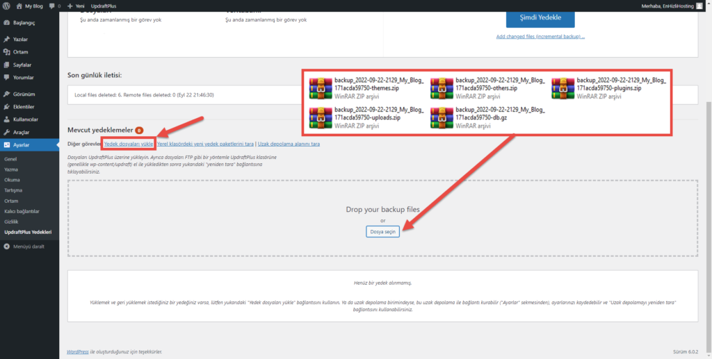 WordPress site taşıma, site klonlama